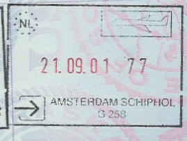 Passport Stamps The Netherlands